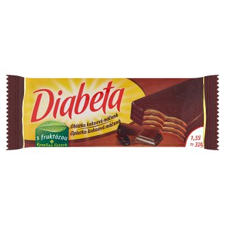 Diabeta Oplatka kakaová máčená 32g
