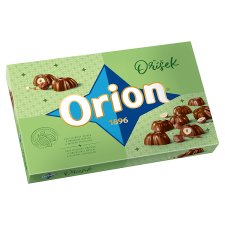 ORION Hazelnut Pralines with Whole Hazelnut in Hazelnut Filling and Milk Chocolate 147g