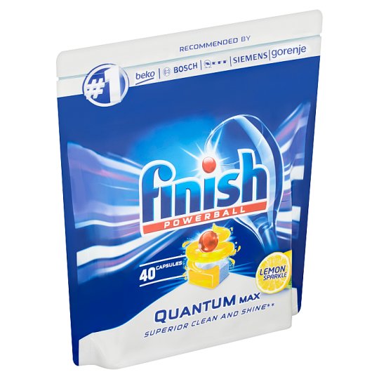 Finish Powerball Quantum Max Lemon Sparkle tablety do myčky nádobí 40 ks 620g