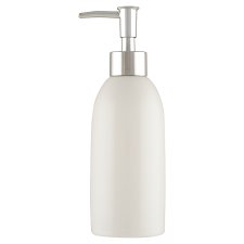 Tesco White Ceramic Soap Dispenser
