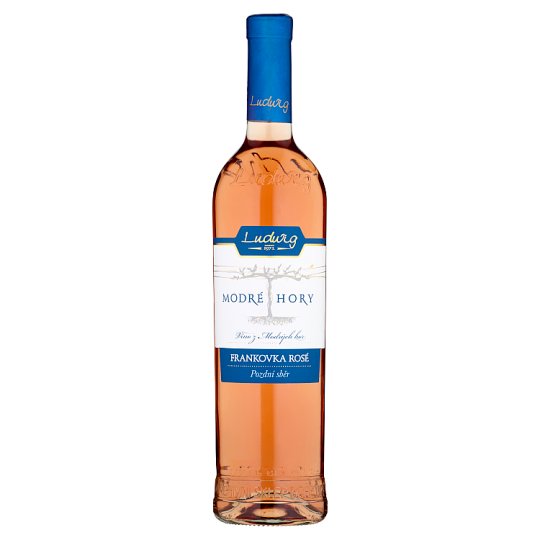 Ludwig Modré Hory Frankovka Rosé pozdní sběr víno polosuché 0,75l