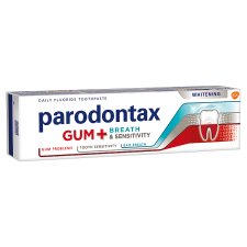 Parodontax Gum + Breath & Sensitivity Whitening Toothpaste with Fluoride 75ml
