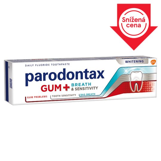 Parodontax Gum + Breath & Sensitivity Whitening Toothpaste with ...