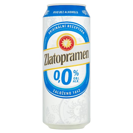 Zlatopramen Non-Alcoholic Beer Flavoured Light 0.5L