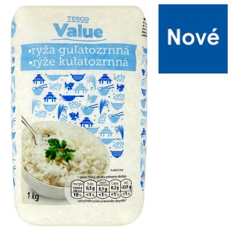Tesco Value Rýže kulatozrnná 1kg