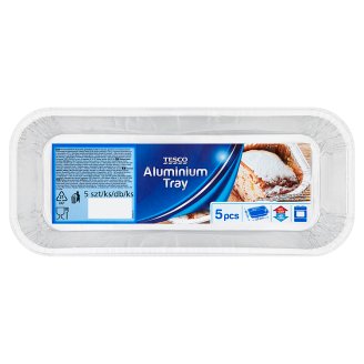 Tesco Hliníková forma na pečení obdélníková 5 ks