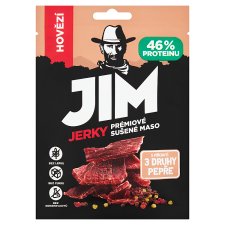 Jim Jerky Premium Beef Jerky with 3 Pepper Blend Flavour 23g