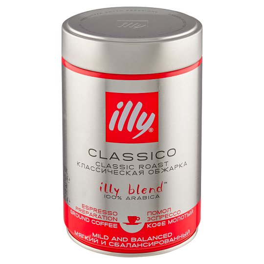 Illy Espresso středně pražená mletá káva 250g