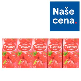 Tesco Papírové kapesníky parfémované 10 x 10 ks