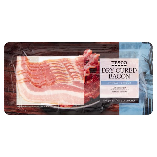 Tesco Dry Cured Bacon 150g Tesco Groceries