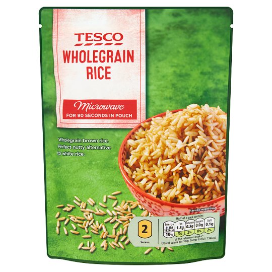 Tesco Předvařená rýže dlouhozrnná pololoupaná 250g