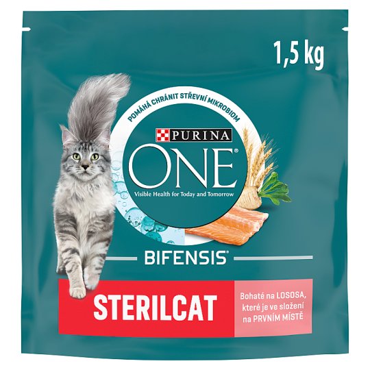 Purina ONE Sterilcat bohaté na lososa a pšenici 1,5kg