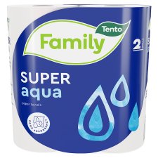 Tento Family Super aqua papírové utěrky 2 vrstvy 2 rolky