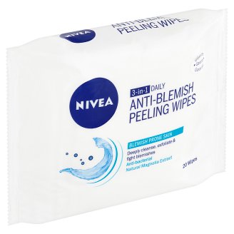 Nivea Hloubkově čisticí peelingové ubrousky 3 v 1 20 ks