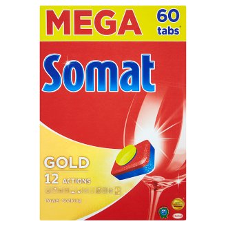 Somat Gold Prostředek na automatické mytí nádobí 60 tablet 1140g