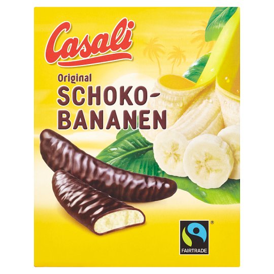 Casali Pěnová cukrovinka s banánovou dření máčená v čokoládě 150g