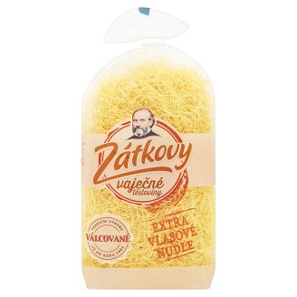 Zátkovy Vaječné Těstoviny Extra vlasové nudle 330g