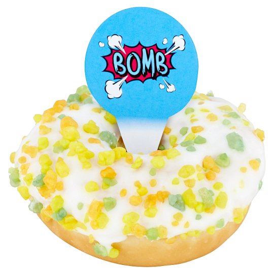 Práskací donut bílý mini 20g
