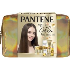 A set of Pantene products: oil, shampoo, ampoules and serum