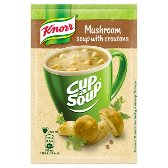 Knorr Cup a Soup Hříbková instantní polévka s krutony 15g