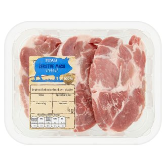 Tesco Čerstvé maso vepřová krkovice bez kosti plátky 0,4kg