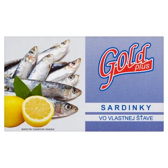 Gold Plus Sardinky ve vlastní šťávě 125g