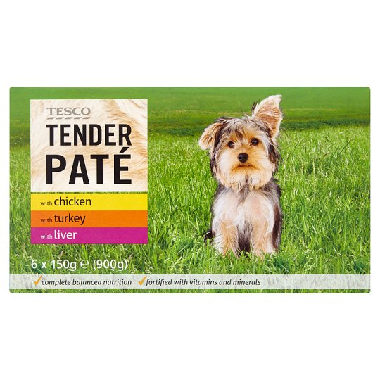 Tesco Tender Paté různé druhy 6 x 150g Tesco Potraviny