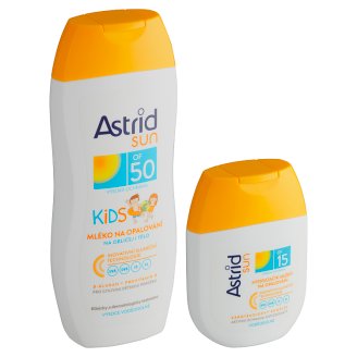 Astrid Sun Dětské mléko na opalování OF 50 200ml + hydratační mléko na opalování OF 15 80ml