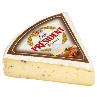 Président Brie sýr s ořechy na váhu (krájený)
