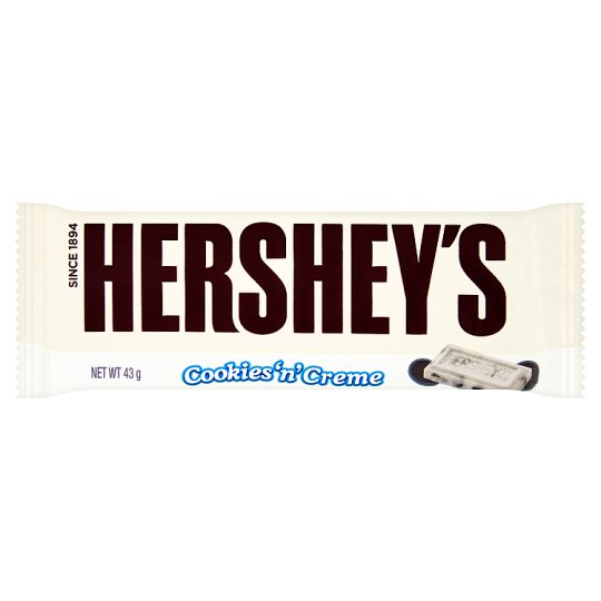 Hershey's Tyčinka s bílou polevou a křupinkami 43g
