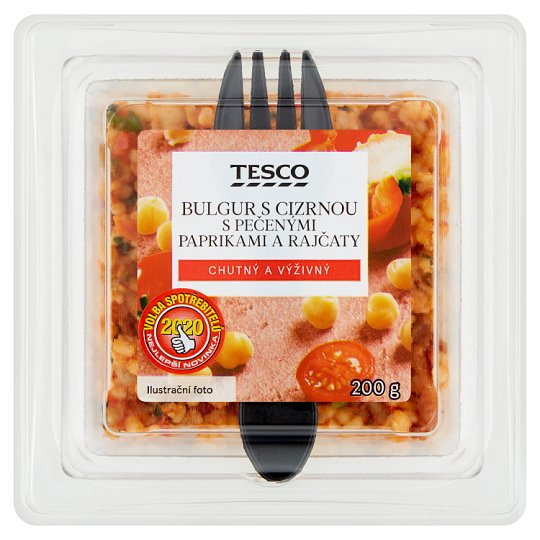 Tesco Bulgur s cizrnou s pečenými paprikami a rajčaty 200g