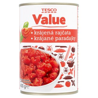 Tesco Value Krájená rajčata 400g