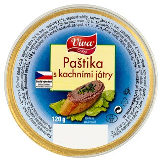 Viva Carne Paštika s kachními játry 120g