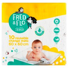 Fred & Flo Reusable Change Mats 60 x 60 cm 10 pcs