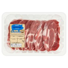 Tesco Čerstvé maso vepřová krkovice bez kosti plátky 0,8kg