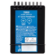 Tesco Home Office A7 Spiral Notebook