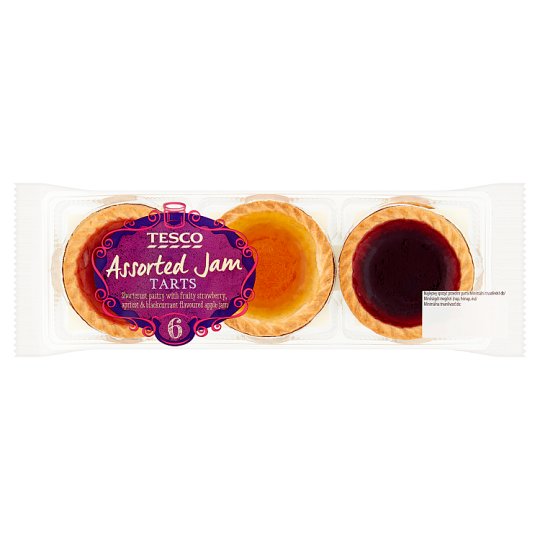 Tesco Assorted Jam Tarts 6 ks 160g