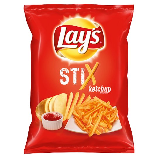 Lay's Stix Smažené bramborové lupínky s příchutí kečupu 140g