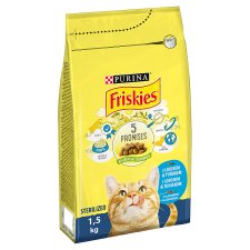 Friskies® Sterilized s lahodnou kombinací lososa a tuňáka a se zeleninou 1,5kg