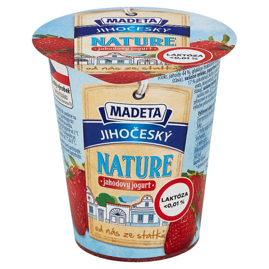 Madeta Jihočeský nature jahodový jogurt 150g