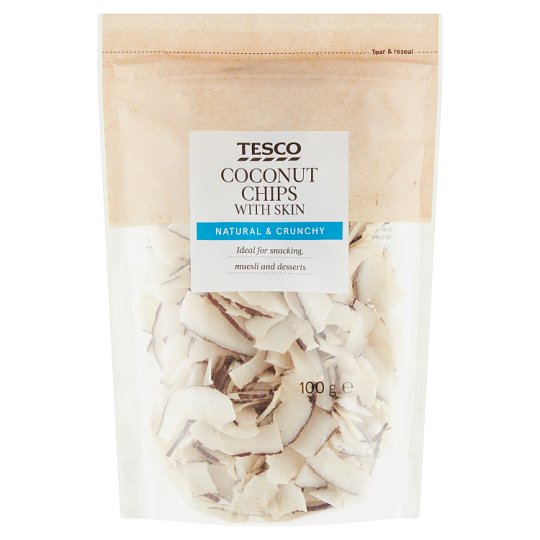 Tesco Coconut Chips with Skin 100g