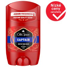 Old Spice Captain Deodorant Stick For Men 50ml, Aluminium free. 48H Fresh, Perfume Quality Scent