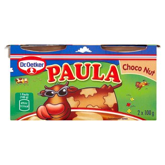 Dr. Oetker Paula Mléčný dezert s příchutí čokoládovou a oříškovou 2 x 100g
