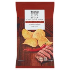 Tesco Chips Steak with Cayenne Pepper 150g