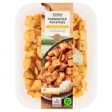 Tesco Pečené kostky brambor s česnekovým máslem 335g