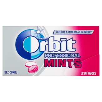 Wrigley's Orbit Professional Mints Lesní ovoce bez cukru 18 bonbónů 18g