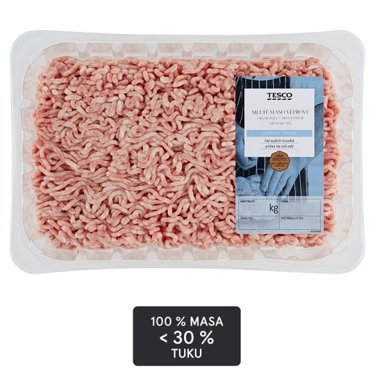 Tesco Mleté maso vepřové 1,000kg