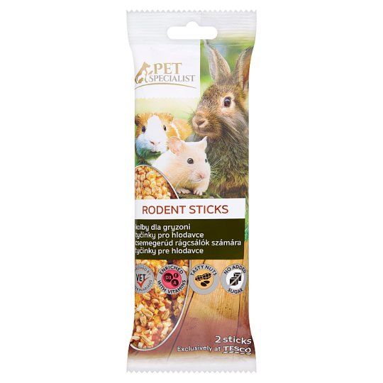 Tesco Pet Specialist Tyčinky pro hlodavce 2 ks 112g