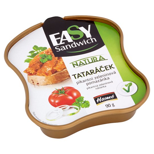 Hamé EasySandwich Natura tataráček pikantní zeleninová pomazánka 90g