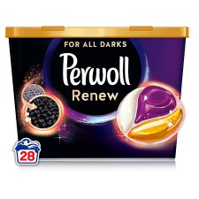 Perwoll Renew & Care Caps Black, 28 praní, 406g